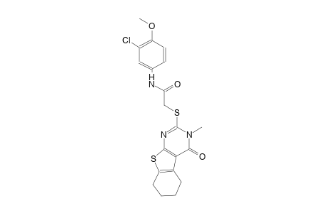 N-(3-chloro-4-methoxyphenyl)-2-[(3-methyl-4-oxo-3,4,5,6,7,8-hexahydro[1]benzothieno[2,3-d]pyrimidin-2-yl)sulfanyl]acetamide