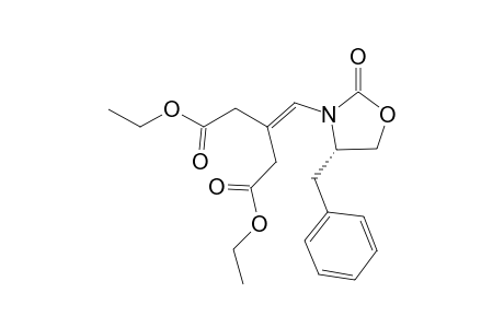 Diethyl (S)-3-((4-benzyl-2-oxooxazolidin-3-yl)methylene)- pentanedioate