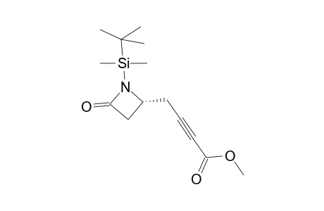 Methyl 1-(t-Butyldimethylsilyl)-4-oxo-2-azetidine-.alpha.-butynoate