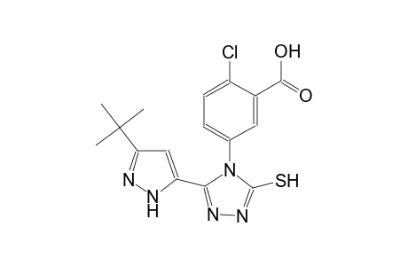 benzoic acid, 2-chloro-5-[3-[3-(1,1-dimethylethyl)-1H-pyrazol-5-yl]-5-mercapto-4H-1,2,4-triazol-4-yl]-