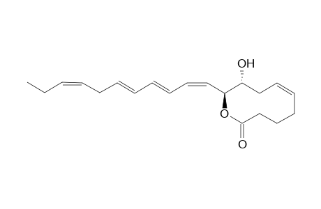 (2S,3R,5Z)-3-hydroxy-2-[(1Z,3E,5E,8Z)-undeca-1,3,5,8-tetraenyl]-2,3,4,7,8,9-hexahydrooxecin-10-one