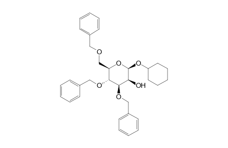 Cyclohexyl 3,4,6-tri-O-benzyl-.beta.,D-mannopyranoside
