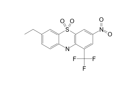 7-ETHYL-1-TRIFLUOROMETHYL-3-NITRO-10H-PHENOTHIAZINE-5,5-DIOXIDE