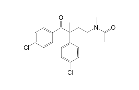 N-(3,4-Bis(4-chlorophenyl)-3-methyl-4-oxobutyl)-N-methylacetamide