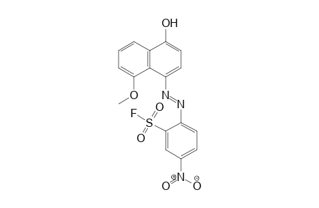 Benzenesulfonyl fluoride, 2-[2-(4-hydroxy-8-methoxy-1-naphthalenyl)diazenyl]-5-nitro-