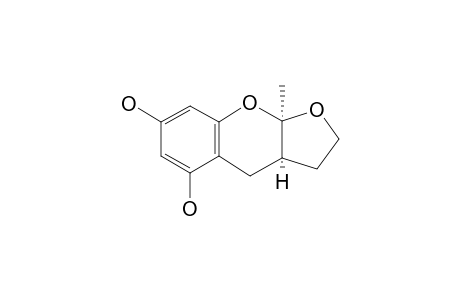 (3aR,9aR)-9a-methyl-2,3,3a,4-tetrahydrofuro[2,3-b]chromene-5,7-diol