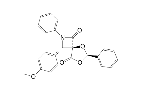 (4-r,3-t,6-t)-2-Aza-5,7-dioxa-3-(4'-methoxyphenyl)-2,6-diphenyl-spiro[3.4]octane-1,8-dione