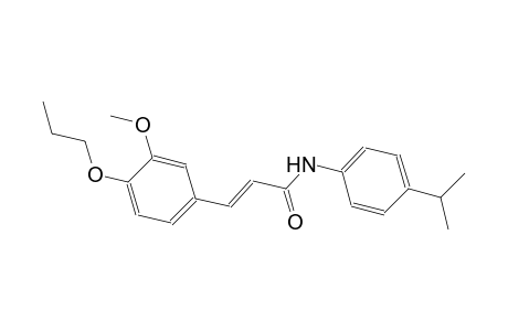 (2E)-N-(4-isopropylphenyl)-3-(3-methoxy-4-propoxyphenyl)-2-propenamide