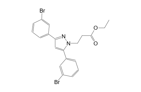 ethyl 3-[3,5-bis(3-bromophenyl)-1H-pyrazol-1-yl]propanoate