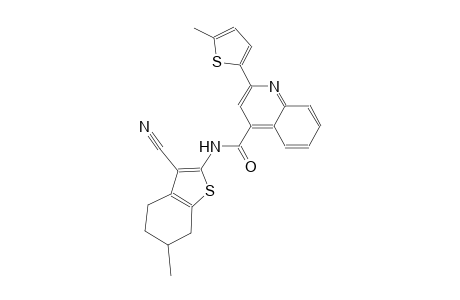 N-(3-cyano-6-methyl-4,5,6,7-tetrahydro-1-benzothien-2-yl)-2-(5-methyl-2-thienyl)-4-quinolinecarboxamide