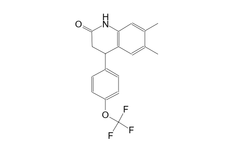 2(1H)-quinolinone, 3,4-dihydro-6,7-dimethyl-4-[4-(trifluoromethoxy)phenyl]-