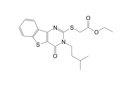 ethyl [(3-isopentyl-4-oxo-3,4-dihydro[1]benzothieno[3,2-d]pyrimidin-2-yl)sulfanyl]acetate