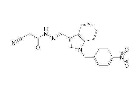 2-cyano-N'-{(E)-[1-(4-nitrobenzyl)-1H-indol-3-yl]methylidene}acetohydrazide