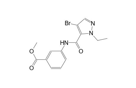 methyl 3-{[(4-bromo-1-ethyl-1H-pyrazol-5-yl)carbonyl]amino}benzoate