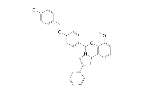 5-{4-[(4-chlorobenzyl)oxy]phenyl}-7-methoxy-2-phenyl-1,10b-dihydropyrazolo[1,5-c][1,3]benzoxazine