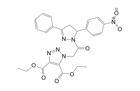 diethyl 1-{2-[5-(4-nitrophenyl)-3-phenyl-4,5-dihydro-1H-pyrazol-1-yl]-2-oxoethyl}-1H-1,2,3-triazole-4,5-dicarboxylate