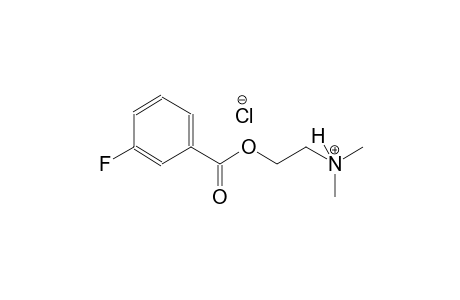 2-[(3-fluorobenzoyl)oxy]-N,N-dimethylethanaminium chloride