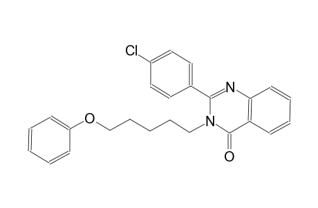 2-(4-chlorophenyl)-3-(5-phenoxypentyl)-4(3H)-quinazolinone