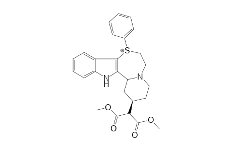 Dimethyl 7-Pheny-indolo[2,3-j]-1-thia-4-azacyclo5.4.0]undecane-2-malonate