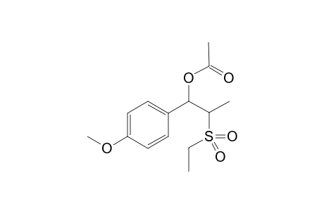 2-(Ethylsulfonyl)-1-(4-methoxyphenyl)propyl acetate