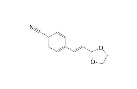 4-[(E)-2-(1,3-dioxolan-2-yl)ethenyl]benzenecarbonitrile