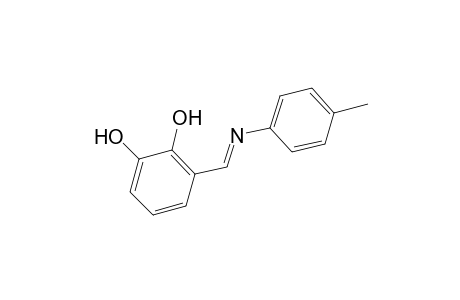 3-(p-tolylimino-methyl)-benzene-1,2-diol