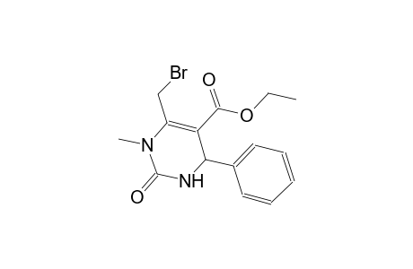 5-pyrimidinecarboxylic acid, 6-(bromomethyl)-1,2,3,4-tetrahydro-1-methyl-2-oxo-4-phenyl-, ethyl ester
