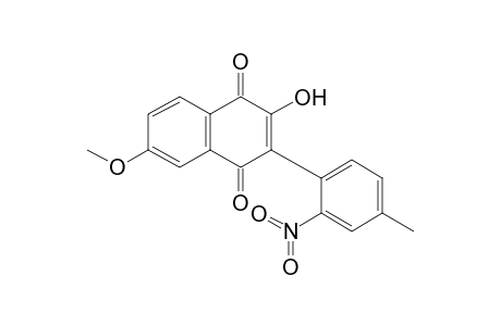 2-Hydroxy-6-methoxy-3-(4-methyl-2-nitrophenyl)-1,4-naphthoquinone