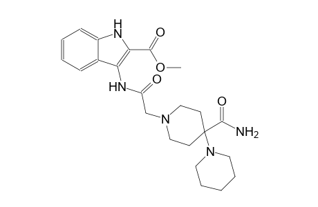 methyl 3-(2-(4'-carbamoyl-[1,4'-bipiperidin]-1'-yl)acetamido)-1H-indole-2-carboxylate