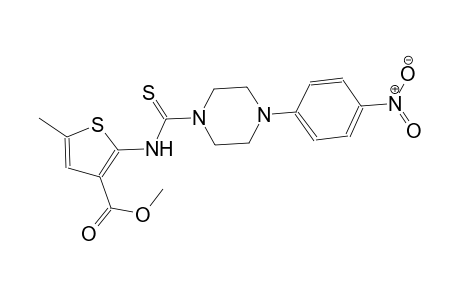 methyl 5-methyl-2-({[4-(4-nitrophenyl)-1-piperazinyl]carbothioyl}amino)-3-thiophenecarboxylate