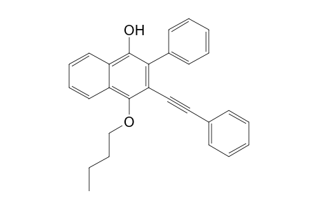1-Hydroxy-4-butoxy-2-phenyl-3-(2-phenylethynyl)naphthalene