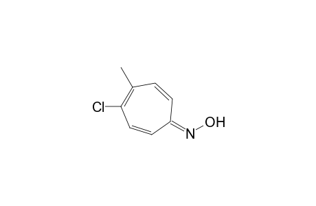 4-Chloro-5-methyl-2,4,7-cycloheptatrien-1-one - oxime