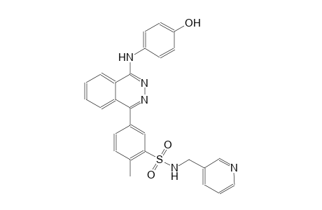 5-[4-(4-hydroxyanilino)-1-phthalazinyl]-2-methyl-N-(3-pyridinylmethyl)benzenesulfonamide