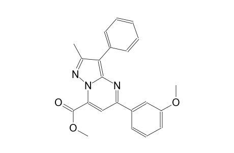 pyrazolo[1,5-a]pyrimidine-7-carboxylic acid, 5-(3-methoxyphenyl)-2-methyl-3-phenyl-, methyl ester