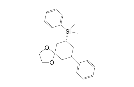 cis-7-Dimethyl(phenyl)silyl-9-phenyl-1,4-dioxaspiro[4.5]decane