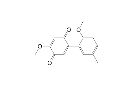 2,5-Cyclohexadiene-1,4-dione, 2-methoxy-5-(2-methoxy-5-methylphenyl)-