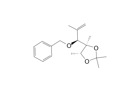 (2R,3S,4S)-2,3-O-Isopropylidene-4-benzyloxy-3,5-dimethyl-hex-5-ene-2,3-diol