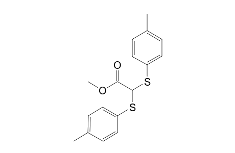 Methyl .alpha.-bis(4-methylphenylthio)acetate