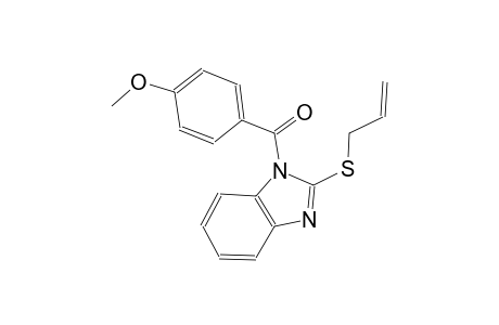 1H-benzimidazole, 1-(4-methoxybenzoyl)-2-(2-propenylthio)-