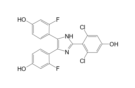 4,5-Bis(2-fluoro-4-hydroxyphenyl)-2-(2,6-dichloro-4-hydroxyphenyl)imidazole