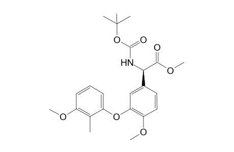 3-{2-Methyl-3-methoxyphenyloxy)[N-t-Butoxycarbonyl-(R)-4-methoxyphenylglycine methyl ester