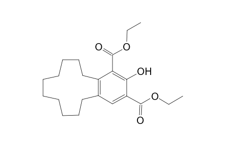 1,3-Benzocyclododecenedicarboxylic acid, 5,6,7,8,9,10,11,12,13,14-decahydro-2-hydroxy-, diethyl ester