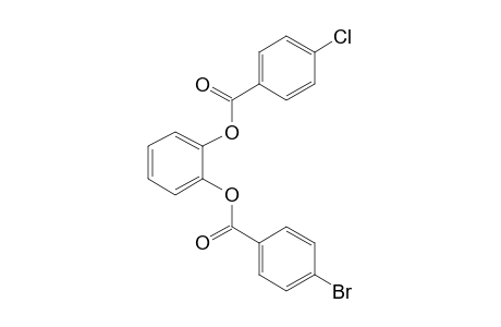 1,2-Benzenediol, o-(4-chlorobenzoyl)-o'-(4-bromobenzoyl)-