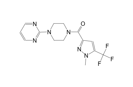 2-(4-{[1-methyl-5-(trifluoromethyl)-1H-pyrazol-3-yl]carbonyl}-1-piperazinyl)pyrimidine