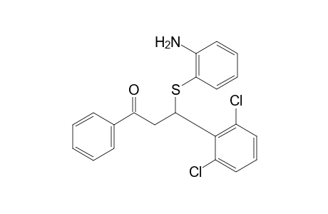 3-[(o-aminophenyl)thio]-3-(2,6-dichlorophenyl)propiophenone