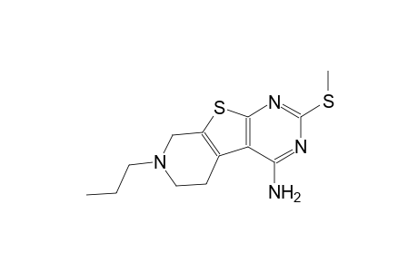 2-(methylsulfanyl)-7-propyl-5,6,7,8-tetrahydropyrido[4',3':4,5]thieno[2,3-d]pyrimidin-4-amine