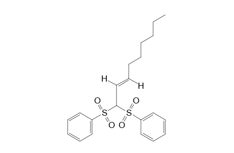 (E)-1,1-bis(phenylsulfonyl)-2-nonene