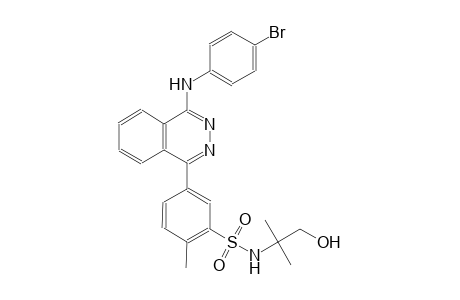 5-[4-(4-bromoanilino)-1-phthalazinyl]-N-(2-hydroxy-1,1-dimethylethyl)-2-methylbenzenesulfonamide