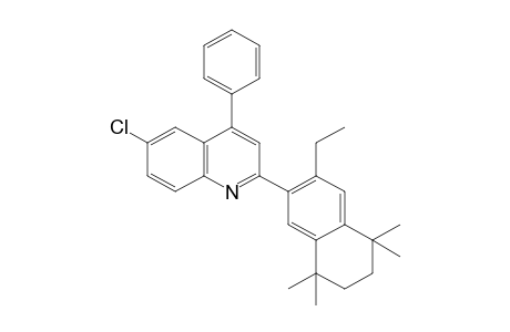 6-chloro-2-(3-ethyl-5,6,7,8-tetrahydro-5,5,8,8-tetramethyl-2-naphthyl)-4-phenylquinoline