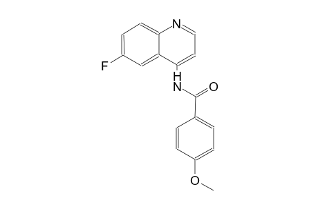 benzamide, N-(6-fluoro-4-quinolinyl)-4-methoxy-
